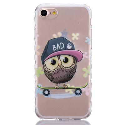 

Сова Pattern Мягкий тонкий ТПУ Резиновая крышка силиконовый гель чехол для IPHONE 7