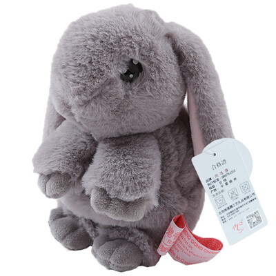 

Yulianlu Small Fur Hare-shaped Stuffed Toy Bag Pendant