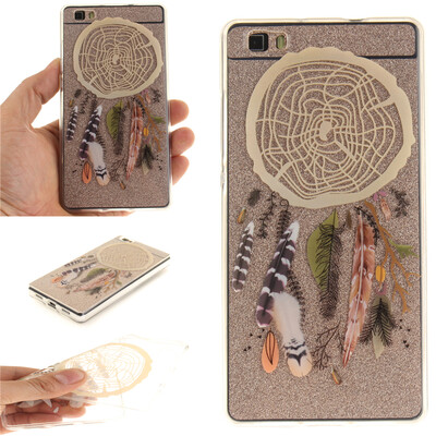

Colorful Windbell Pattern Soft Thin TPU Rubber Silicone Gel Case Cover for HUAWEI P8 LITE