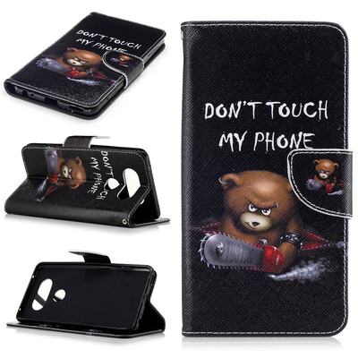 

Bear Design PU Leather Flip Cover Wallet Card Holder Case for LG V20