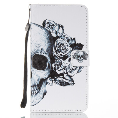 

Skull Design PU Leather Flip Cover Wallet Card Holder Case for LG V20