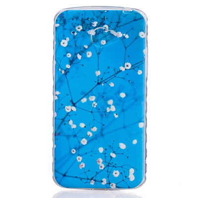 

Plum blossom Pattern Soft Thin TPU Rubber Silicone Gel Case Cover for LG K5
