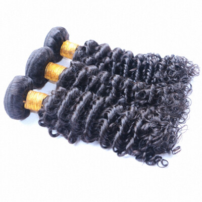 

Indian Kinky Curly Virgin Hair 3Pcs Remy Human Hair Weaving Virgin Indian Hair Extensions Indian Virgin Hair Weave Bundle 8-30inch