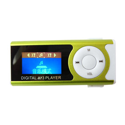 

MyMei ortable Shiny Mini USB Clip LCD Screen MP3 Media Player Support 16GB Micro SD Card Sports Metal MP3 Music Player MP3WMA