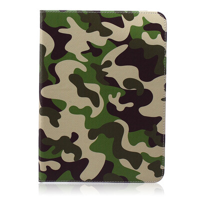 

Camouflage Style Embossing Classic Flip Cover with Stand Function and Credit Card Slot for SAMSUNG GALAXY Tab 4 T530