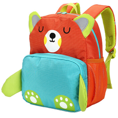 

Carany Carany cute cartoon children backpack primary school students shoulder bag 1-3-5 year old male&female fluorescent warnings burdens children bag C6005 lake blue bear