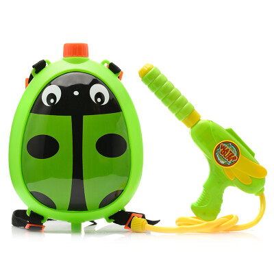 

Mother&child babamama children&39s backpack water gun toys summer outdoor beach play water shoulders back pot high pressure jet water gun B2003 ladybug