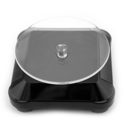 

Новая солнечная Витрина 360 Turntable Вращающийся ювелирные изделия Часы кольцо стойки дисплея