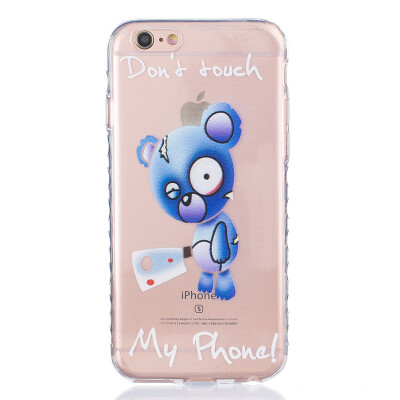 

Blue bear Pattern Soft Thin TPU Rubber Silicone Gel Case Cover for IPHONE 66S