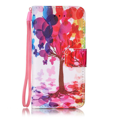 

Tree Design PU Leather Flip Cover Wallet Card Holder Case for IPHONE 5S