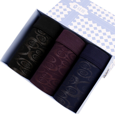 

Reddish men &39s underwear modal fabric sexy net yarn shorts flat angle trousers 3 gift box 180100