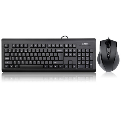 

Shuangfeiyan A4TECH KB-N9100 wired mouse keyboard set wired keyboard mouse set wired keyboard&mouse set computer keyboard black