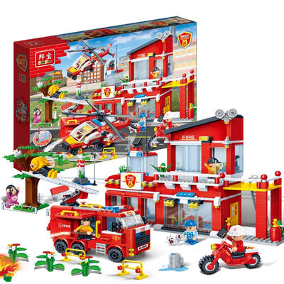 

Banbao Building Blocks Children's Toys Police Station/Fire Station /Firefighter Series Intelligence Toys