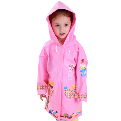 

hugmii children raincoat cute cartoon waterproof primary school students pony cake