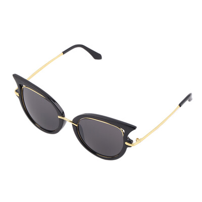 

Ретро Женские Мужские солнечные очки рамки металла Золотой ног Cat Eye Shades очки