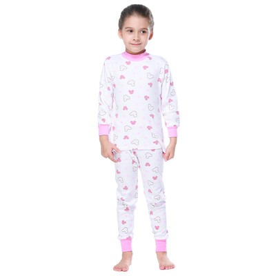 

Red Beans (Hodo) Cotton Underwear Set Women's Midday Autumn and Autumn 100% Cotton Qiu Qiu Qiu HD8086 Pink D160