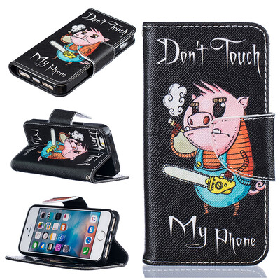 

Pig Design PU Leather Flip Cover Wallet Card Holder Case for IPHONE 5/5S/5SE