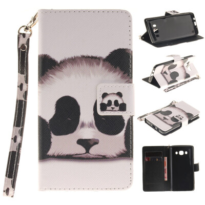 

Panda Design PU Leather Flip Cover Wallet Card Holder Case for SAMSUNG GALAXY J5 2016 /J510