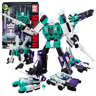 

Hasbro (Hasbro) Titan Трансформеры игрушка шестигранной класс войны лидер зверь (зеленый и белых черная и фиолетовая) C0286