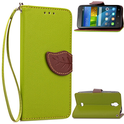 

Green Design PU Leather Flip Cover Wallet Card Holder Case for Huawei Ascend Y336