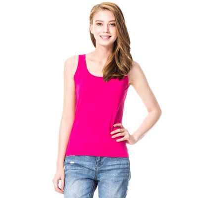 

Three guns ladies vest Shu skin Leica cotton round neck female vest pink M