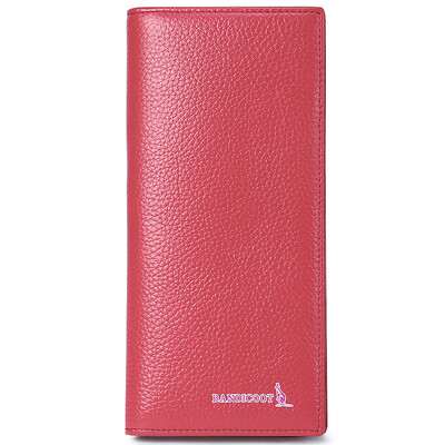 

Fashion style kangaroo BANDICOOT Europe&the United States fashion simple trend of vertical section of the long wallet wallet 0002 red