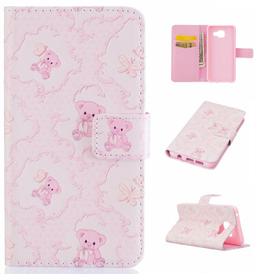 

Little bear Design PU Leather Flip Cover Wallet Card Holder Case for SAMSUNG GALAXY A3 2016/A310