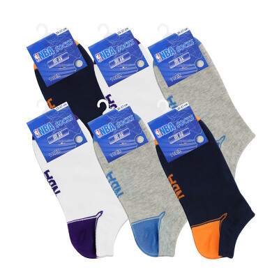 

[Jingdong Supermarket] NBA socks men combed cotton shallow mouth stealth boat socks spring and summer fall leisure low socks sports socks 6 double