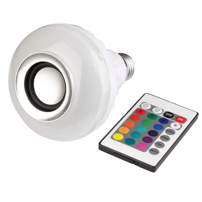 

Беспроводной E27 Bluetooth Remote Control Mini Smart LED Аудио Спикер RGB Цвет Света Теплый Лампы Музыка Лампы