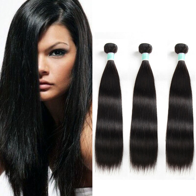 

Hight Quality Straight Brazilian Hair Extensions Deal 3pclot Natural Color Human Hair 8-28inch Brazilain Human Hair Weaves