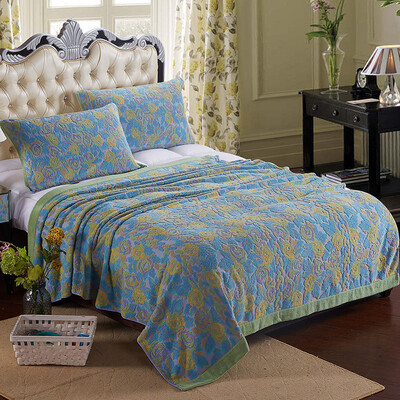 

Covator towels are colorful roses cotton towels single blank blanket summer cool air conditioning blankets green large 180 200cm