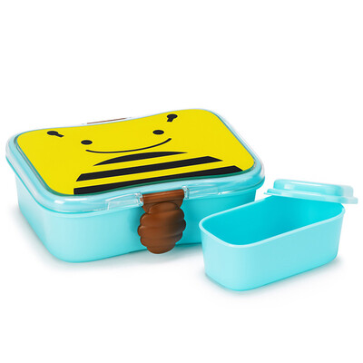 

SKIP HOP Cute Zoo Lunch Box 700ml with snack box - small bee more than 6 months US imports
