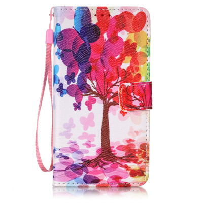 

Tree Design PU Leather Flip Cover Wallet Card Holder Case for SAMSUNG S6