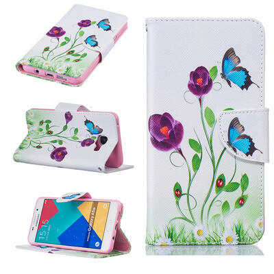 

Blue butterfly Design PU Leather Flip Cover Wallet Card Holder Case forSAMSUNG GALAXY A5 2016A510