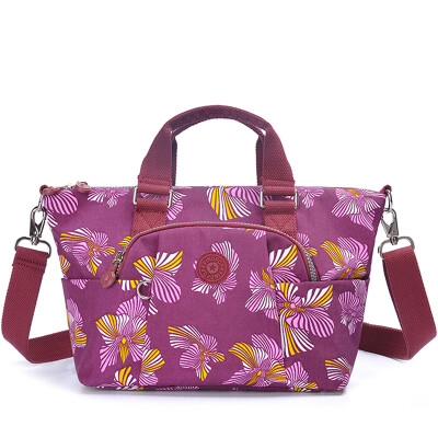 

Findpop Women&39s Handbag Women&39s Canvas Nylon Bag Shoulder Bag Women&39s Dumpling Bag F14 Dream Purple Orchid Flower