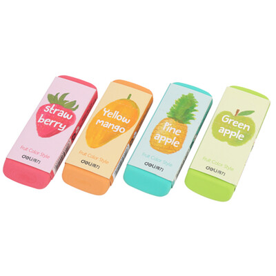 

Effective deli 71050 color fruit big eraser 12 loaded 108 40 12mm block