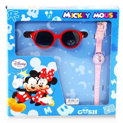 

Disney children's watch boy girl primary school student pointer quartz watch Mickey glasses watch gift box MK-14026L-1