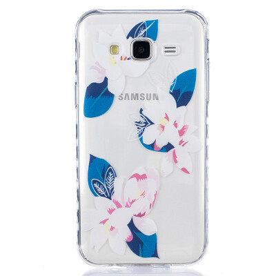 

Purple lily Pattern Soft Thin TPU Rubber Silicone Gel Case Cover for SAMSUNG GALAXY J5