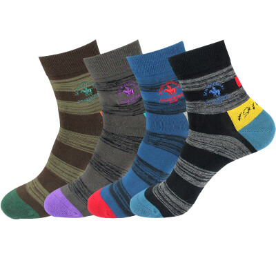 

Jingdong Supermarket] St. Paul's men's socks in the tube cotton socks gift box [4 double] breathable casual socks ZPS-5374 mixed color