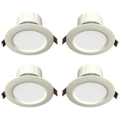 

Jingdong Supermarket] Simon (SIMON) LED Downlight Ceiling Light ivory white 4-watt white open hole 7.5-8.5 cm four ex-gratia second-generation series