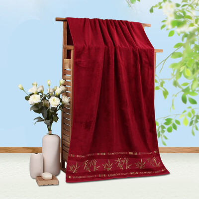 

Xin бренд полотенце домашний текстиль весной бамбук старший бамбук волокна полотенце 70 * 140 см красный