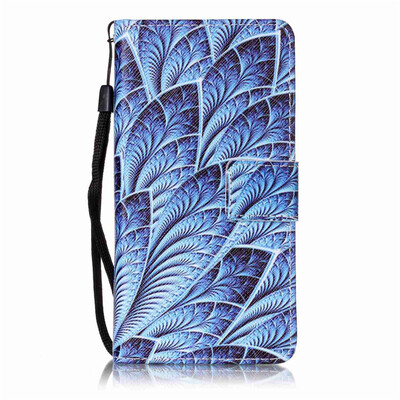 

Blue Dazzle Design PU Leather Flip Cover Wallet Card Holder Case for Huawei P9