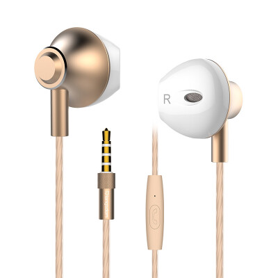 

Langsdom F9 Headphones In-Ear Metal Bass Boys with Microphones Earphones Computer Sports Universal Gray