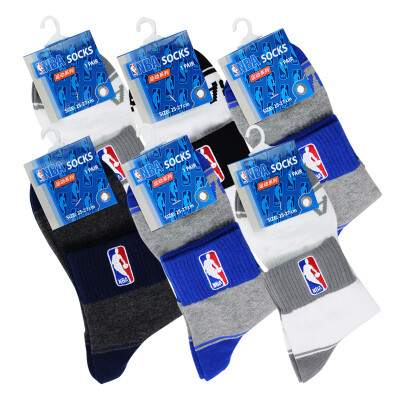 

Jingdong Supermarket] NBA socks men combed cotton comfortable breathable low socks basketball sports socks 5 pairs of mixed color uniform