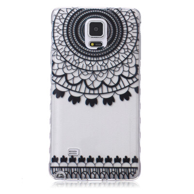 

Black wind chimes Pattern Soft Thin TPU Rubber Silicone Gel Case Cover for SAMSUNG GALAXY Note 4