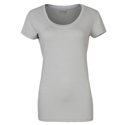 

Marmot Marmot quick-drying T-shirt female models breathable sweat round neck short sleeve clothing F56450 bright gray