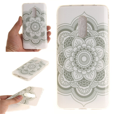 

White flowers Pattern Soft Thin TPU Rubber Silicone Gel Case Cover for Xiaomi Redmi Note 4X