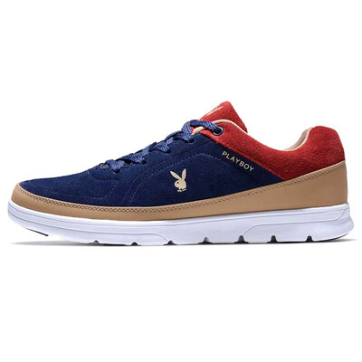 

Playboy (PLAYBOY) DA51026 casual shoes men's shoes fashion breathable running shoes autumn men's light low to help sports shoes shoes dark blue / Zaohong 43 yards