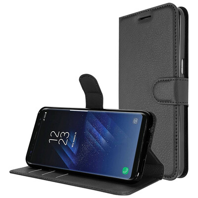 

KOOLIFE Samsung S8 (SM-G9500 / G9508) Case Protection Case / Flip Case / Wrap Card Holder / Soft Case for Samsung Galaxy s8 Black