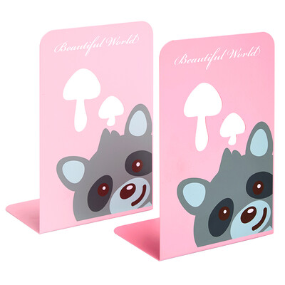 

Shaoxie culture creative cartoon large iron frame book pink pink raccoon 9 inches 2 pay student office supplies